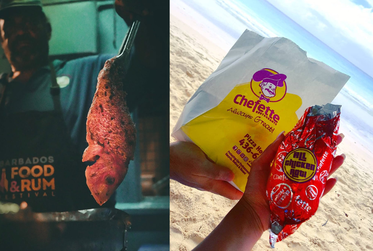 Local food served in Barbados